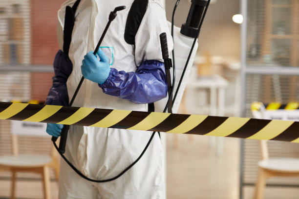Professional Biohazard Cleanup technician working in Glen Head, NY